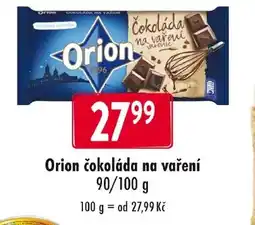 Qanto Orion čokoláda na vaření nabídka