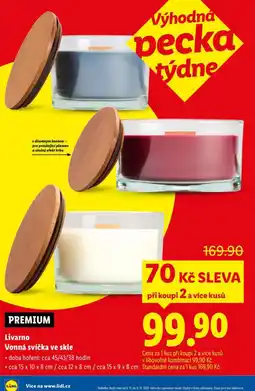 Lidl Vonná svíčka ve skle nabídka