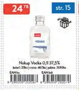 Qanto Nakup Vodka 37,5% nabídka