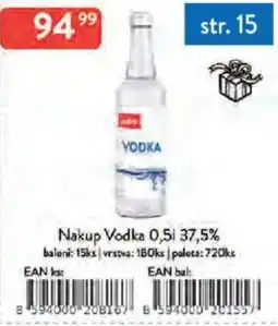 Qanto Nakup Vodka 37,5% nabídka