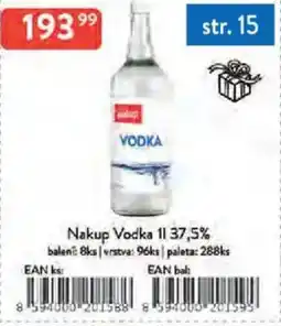 Qanto Nakup Vodka 37,5% nabídka