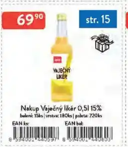 Qanto Nakup Vaječný likér 15% nabídka
