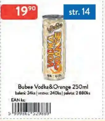 Qanto Bubee Vodka&Orange nabídka