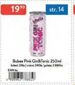 Qanto Bubee Pink Gin&Tonic nabídka