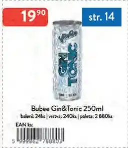 Qanto Bubee Gin&Tonic nabídka