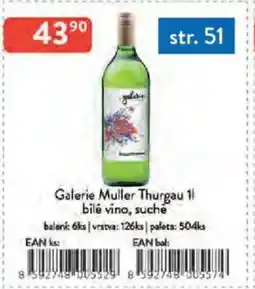 Qanto Galerie Muller Thurgau bilé vino, suché nabídka