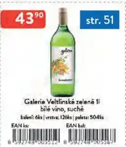 Qanto Galerie Veltlinské zelené bílé víno, suché nabídka