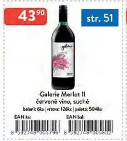 Qanto Galerie Merlot červené víno, suché nabídka