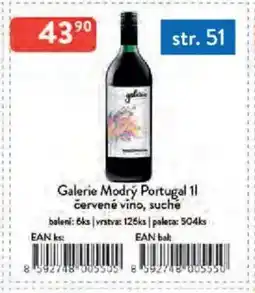 Qanto Galerie Modrý Portugal červené vino, suché nabídka