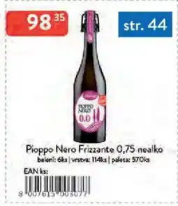 Qanto Pioppo Nero Frizzante nealko nabídka