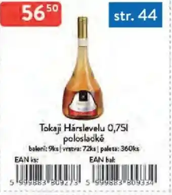 Qanto Tokaji Hárslevelu polosladké nabídka
