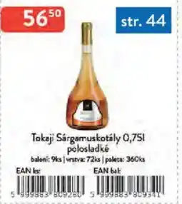 Qanto Tokaji Sárgamuskotály polosladké nabídka