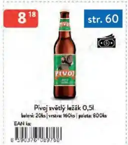 Qanto Pivoj světlý ležák nabídka