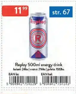 Qanto Replay energy drink nabídka