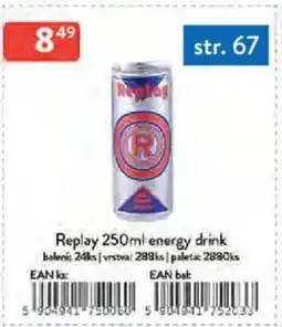 Qanto Replay energy drink nabídka