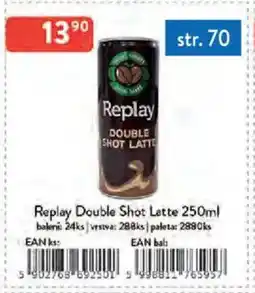 Qanto Replay Double Shot Latte nabídka