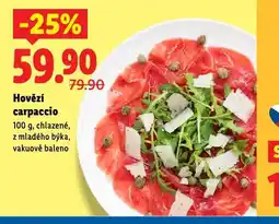 Lidl Hovězí carpacio nabídka