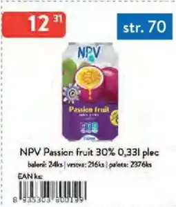 Qanto NPV Passion fruit 30% plec nabídka