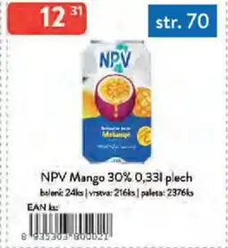 Qanto NPV Mango 30% plech nabídka