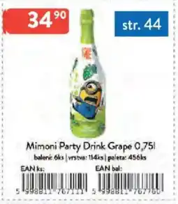 Qanto Mimoni Party Drink Grape nabídka