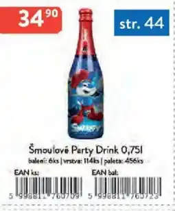 Qanto Šmoulové Party Drink nabídka