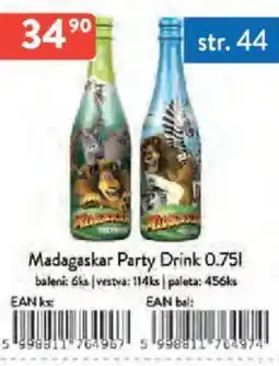 Qanto Madagaskar Party Drink nabídka