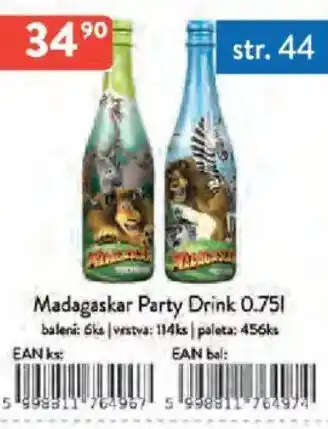 Qanto Madagaskar Party Drink nabídka