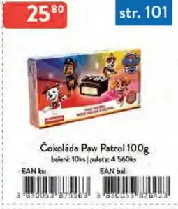 Qanto Čokoláda Paw Patrol nabídka