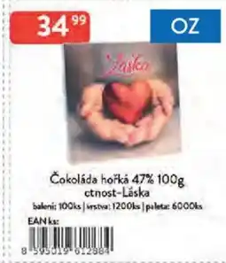 Qanto Čokoláda hořká 47% ctnost-Láska nabídka