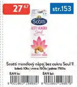 Qanto Scotti mandlový nápoj bez cukru Soul nabídka