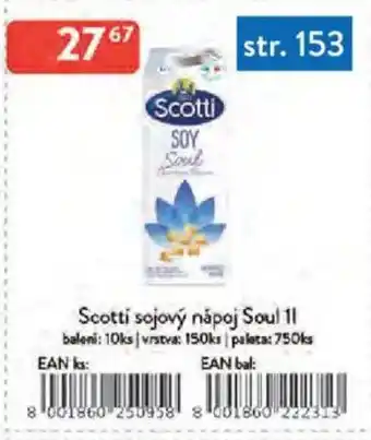 Qanto Scotti sojový nápoj Soul nabídka