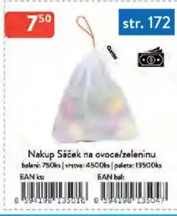 Qanto Nakup Sáček na ovoce/zeleninu nabídka