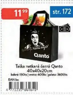 Qanto Taška netkaná černá Qanto nabídka