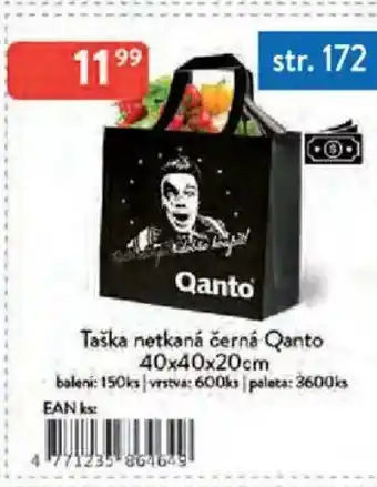 Qanto Taška netkaná černá Qanto nabídka
