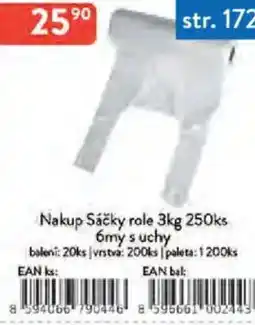 Qanto Nakup Sáčky role 3kg 6my s uchy nabídka