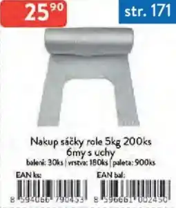 Qanto Nakup sáčky role 5kg 6my s uchy nabídka