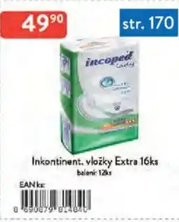 Qanto Inkontinent, vložky Extra nabídka