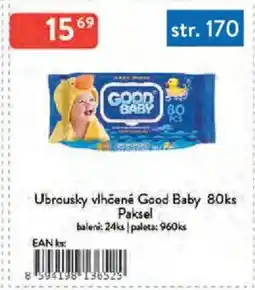 Qanto Ubrousky vlhčené Good Baby Paksel nabídka