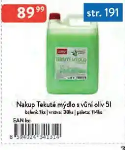 Qanto Nakup Tekuté mýdlo s vůní oliv nabídka