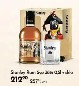 Qanto Stanley Rum 5yo 38% + sklo nabídka