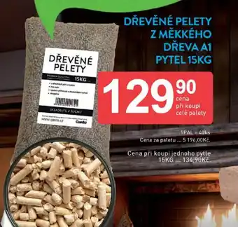 Qanto Dřevěné pelety z měkkého dřeva a1 pytel nabídka