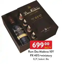 Qanto Rum Dos Maderas 10Y PX 40%+miniatury nabídka