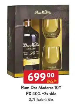 Qanto Rum Dos Maderas 10Y PX 40% +2x sklo nabídka