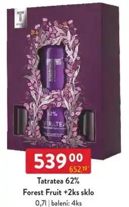 Qanto Tatratea 62% Forest Fruit +2ks sklo nabídka