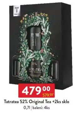 Qanto Tatratea 52% Original Tea +2ks sklo nabídka