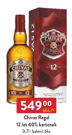Qanto Chivas Regal 12 let 40% kartonek nabídka
