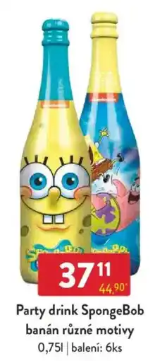 Qanto Party drink SpongeBob banán různé motivy nabídka