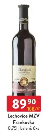 Qanto Lechovice MZV Frankovka nabídka