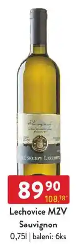 Qanto Lechovice MZV Sauvignon nabídka