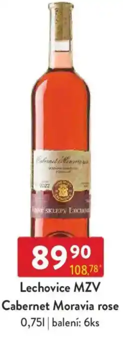 Qanto Lechovice MZV Cabernet Moravia rose nabídka